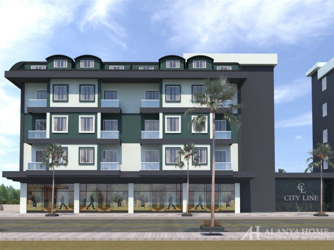 City Street Residence Oba Alanya Antalya تركيا شراء بيع عقار لشقة مفروشة بغرفة نوم واحدة في مخطط تقس